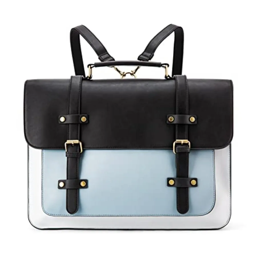 

Laptop Bag for Women Vegan Leather Messenger Bag Fashion Briefcase Computer Satchel Bag