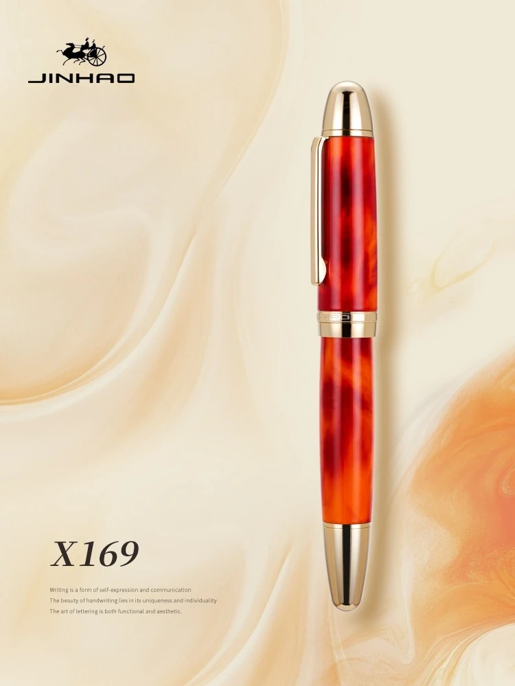 Pióro Wieczne JINHAO X169 / 59 Złoty Klips Eleganckie Czarne Pióro z Końcówką EF/F/M Pióro do Pisania Tuszem Pk 9019 Artykuły Biurowe Szkolne Artykuły Papiernicze — zdjęcie produktu 5