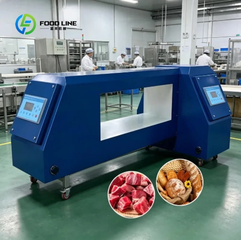 Food Metal Detector with Auto Conveyor  for Large-Scale Plant Snack Canned Goods Frozen Meal Production Line Inspection