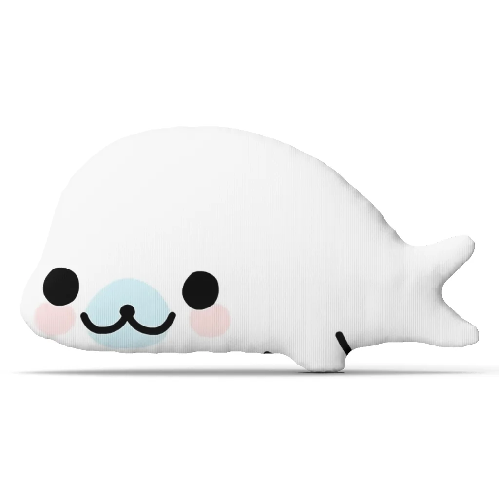 Mamegomas Seals Sea Doggo Funny Pillow Cushion Irregular Stuffed Throw Pillow Home Decor Gift Sofa Bed
