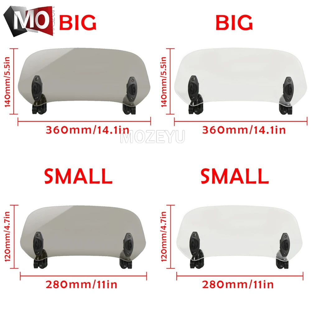 Voor SUZUKI GSX 1100 1250 1300 1400 650 GSXS GSXR 125 150 250 400 600 750 1000 motorfietsen Voorruit Voorruit Air Deflector