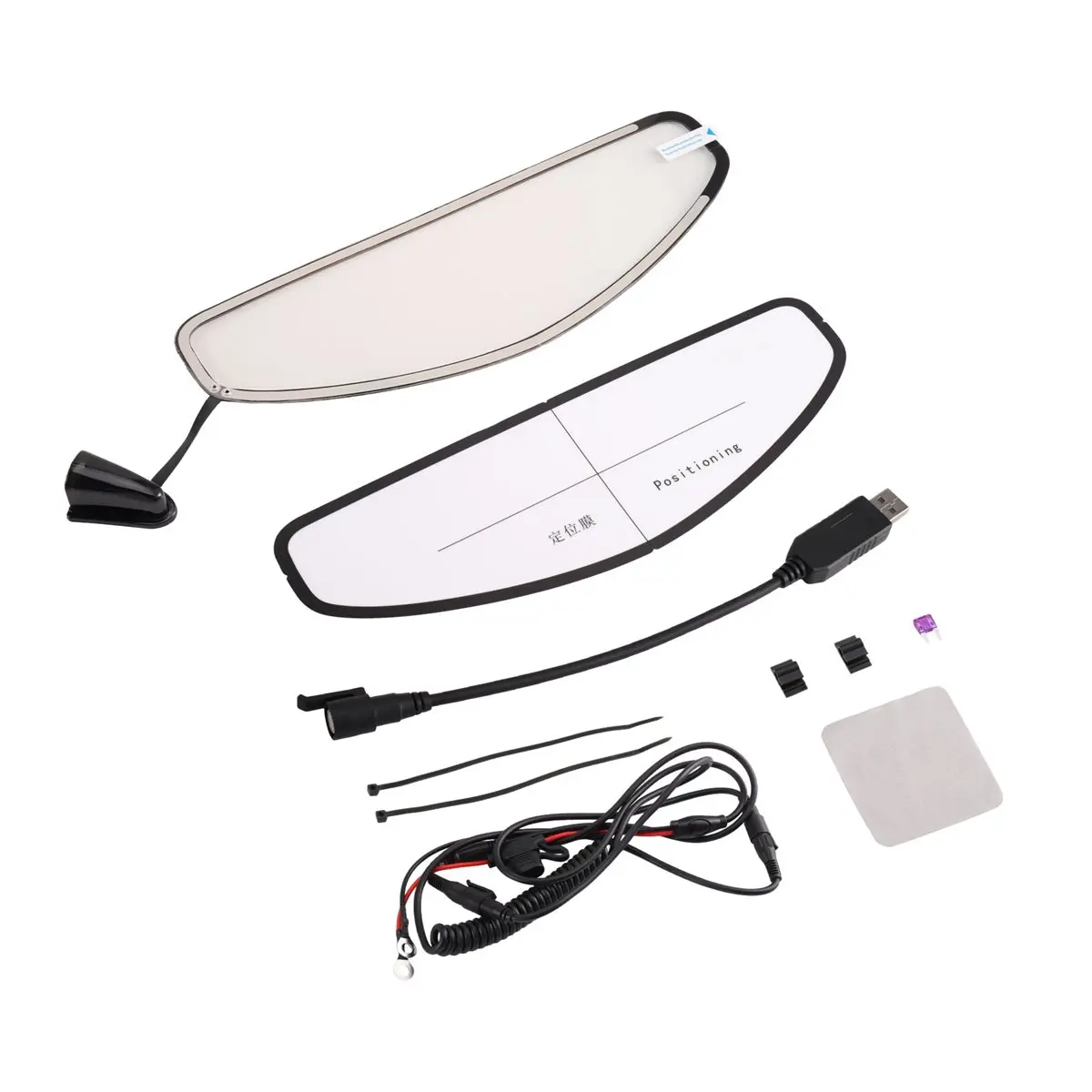 Winter Motorcycle Electric Heating Film Anti-Fog Visor for Helmet Heating Ultra Clear Lenses Patch Film 265x88mm