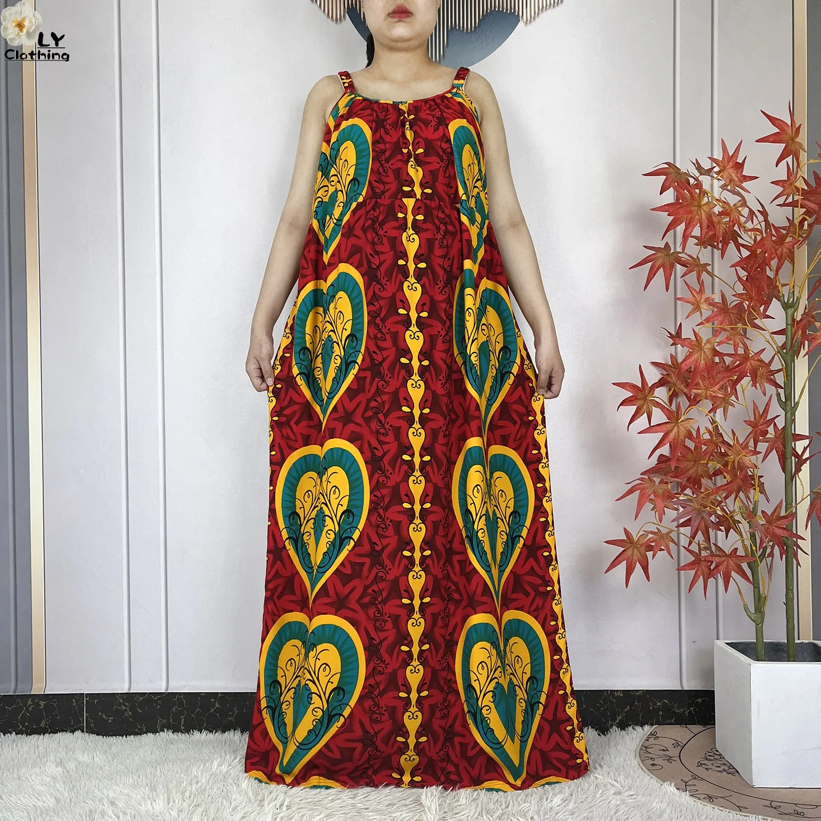 Sukienka damska bawełniana elegancka Dubai letnia bez rękawów afrykańska Dashiki Maxi luźna szata Kaftan Vestidos nowa moda 2025