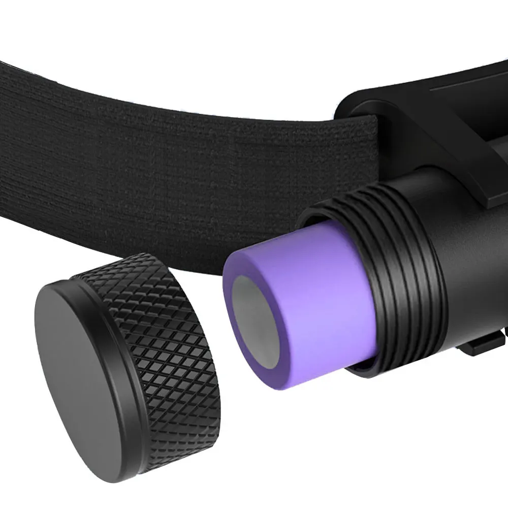 Imagem -04 - Portátil uv Led Light Wristlight Strap Night Cycling Corrida Lâmpada de Pesca Pulseira tipo c Flash Branco Roxo