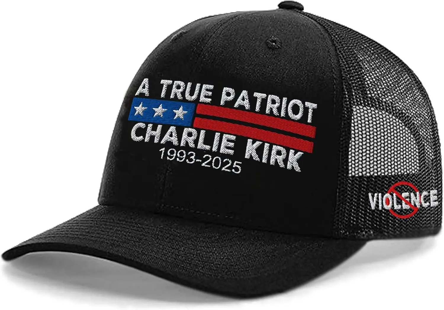 A True Patriot Charlie Kirk 2025 Hat Charlie Kirk Mesh Hat A True Patriot Cap USA Flag Republican Memorial Tribute Charlie 2025