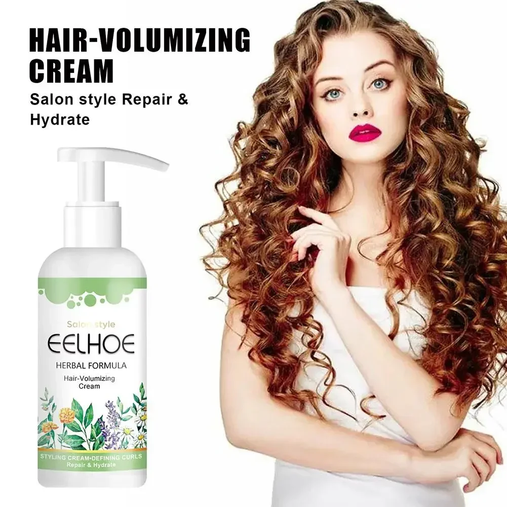 Hair-volumizing Cream Boost Defining Cream Hair Shiny Day Hair Curls Curly Long Care Volumizing Cream Hair Sty