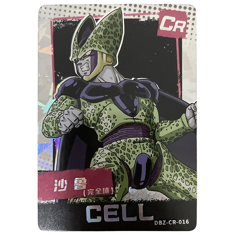 Anime dragon ball cr cartões colecionáveis frieza rei célula fria piccolo yamcha android 18 bulma bejita brinquedos para meninos presentes de aniversário