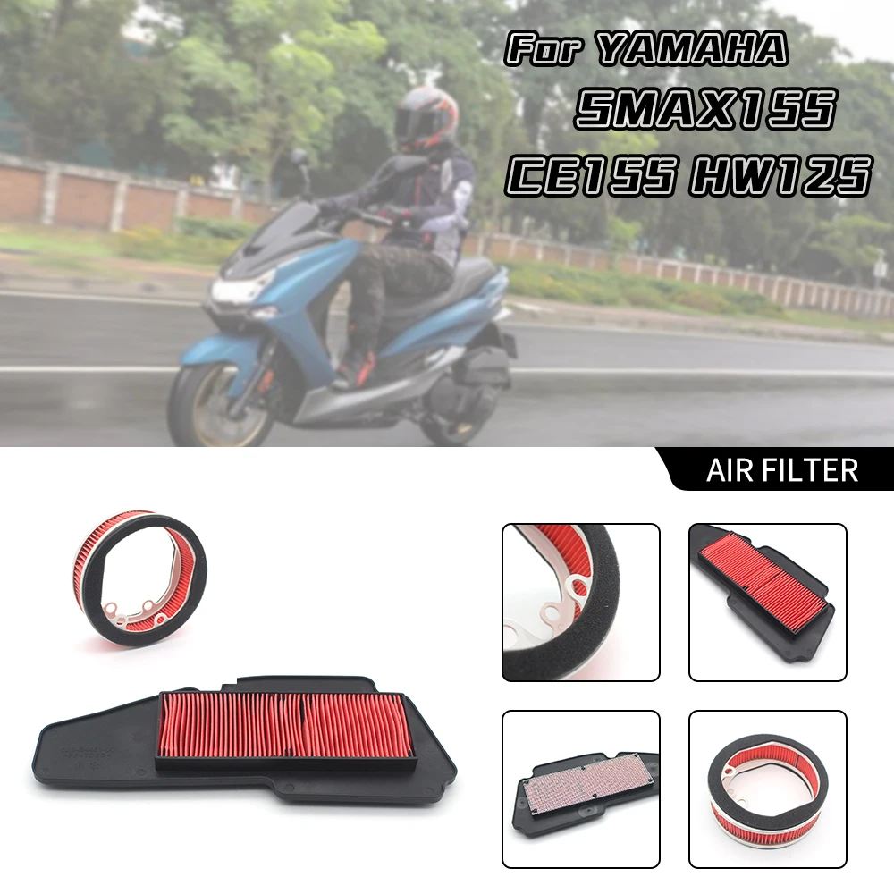 motorcycles air filter for Yamaha HW125 HW150 XENTER Majesty S SMAX 155 XC125R  FORCE 155