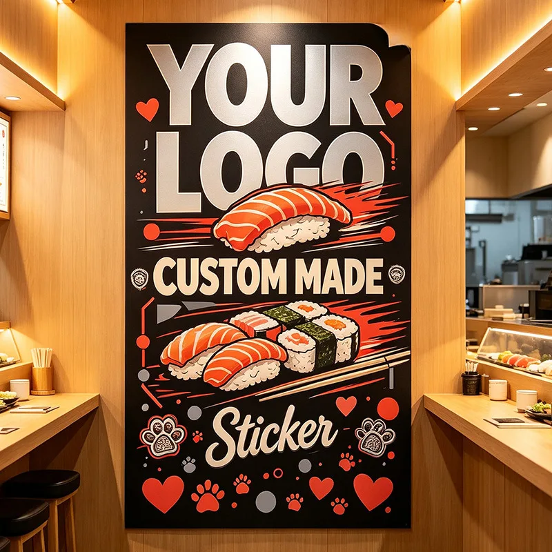 Any Size 100cm Any Picture Custom Stickers Lakeside Camping Teams Wilderness Outdoor Activity Publicity And Commercial Promotion