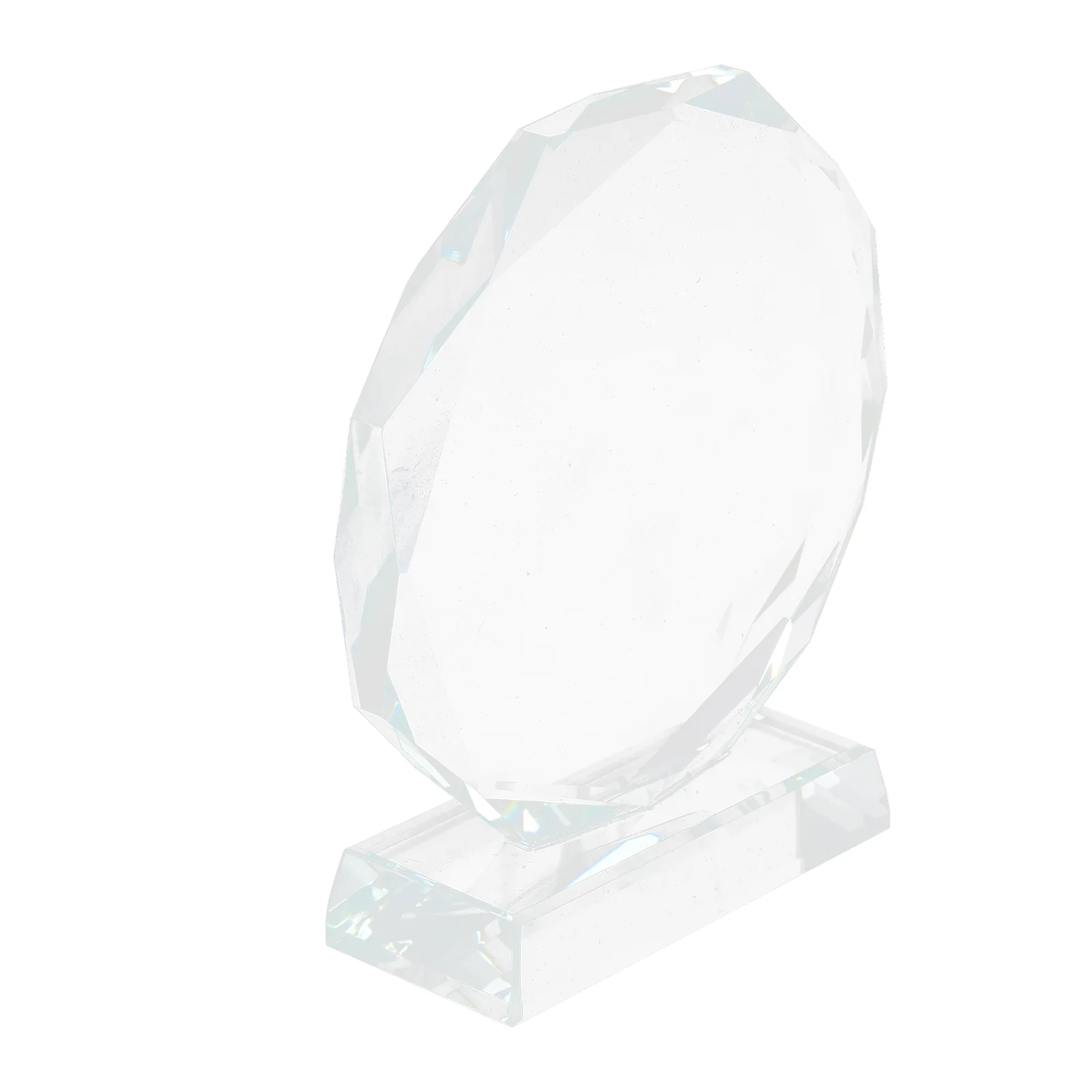 Crystal Trophy Decor Clear Delicate Prize Tableop Transparent Award Decorative Cheer Desktop