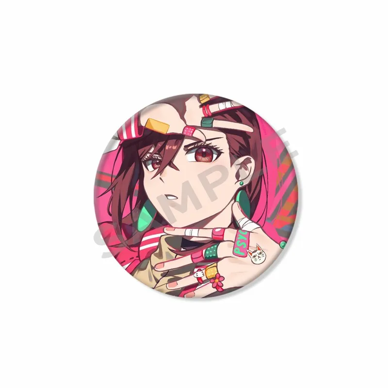 Anime Dandadan Icons Lapel Pins Cartoon Character Cosplay Badge Handmade Tinplate Round Brooch Hat Clothes Jewelry Accessories