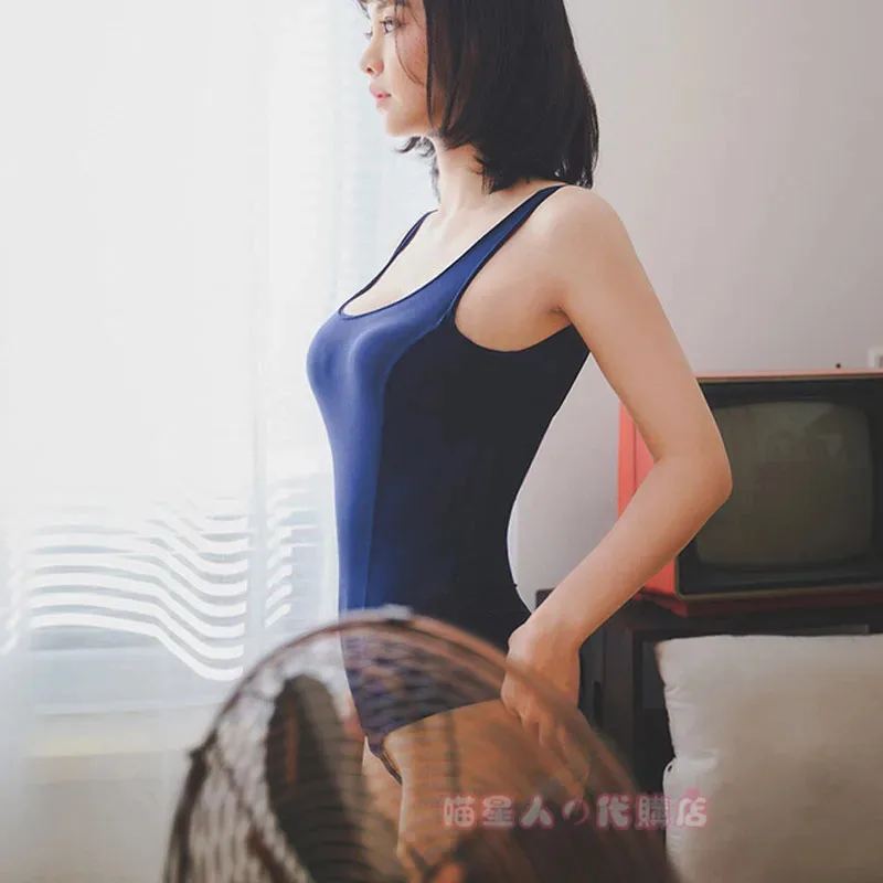 

sisi 2233Women Japanese Swimwear Sukumizu S-6XL Lovely Lolita Anime Cosplay Schoolgirl One Piece Navy Blue Bathing Suit 2023 Swi