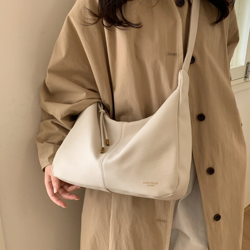 حقائب كتف كلاسيكية عصرية بسحاب من البولي يوريثان 2026 تخفيضات هائلة جديدة حقائب كروس بسيطة ومتعددة الاستخدامات للنساء