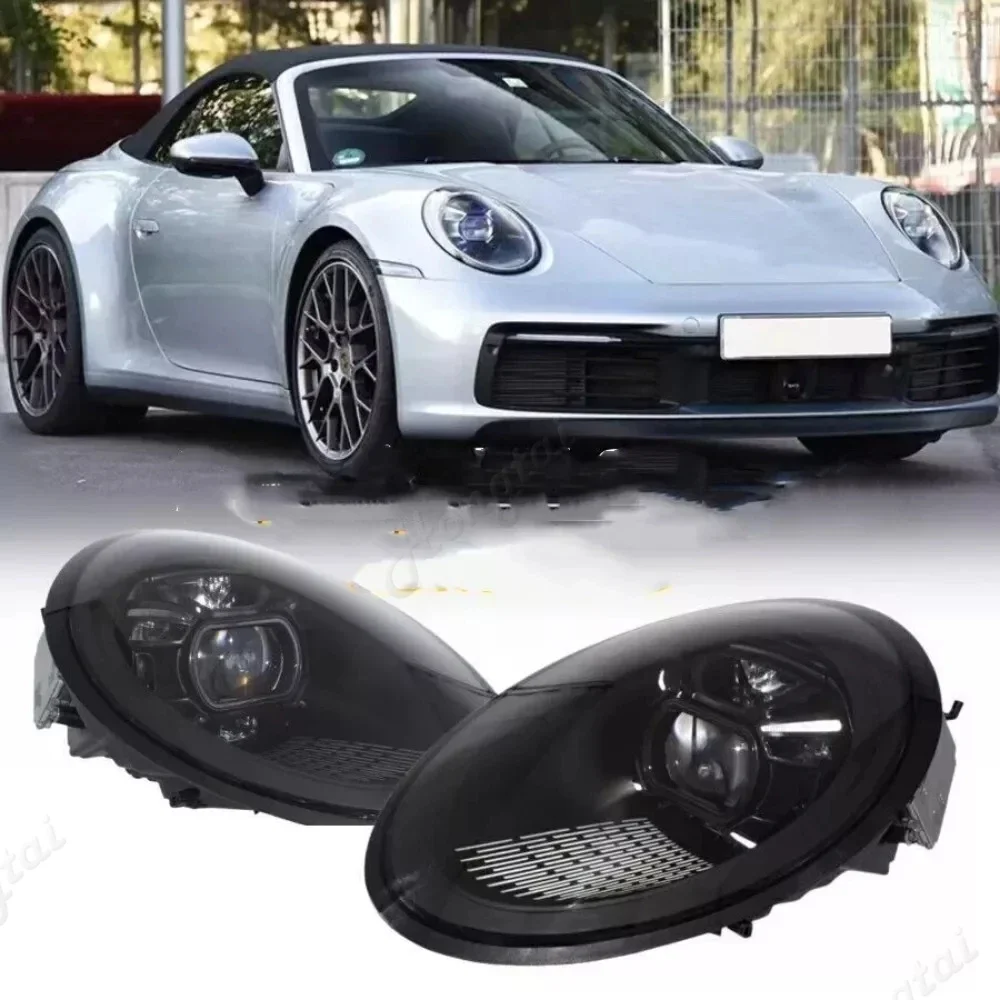 

Pair Lights Headlight For 2005-2007/2082012 Porsche 911 997 997.1 997.2 Full LED Laser Matrix Headlamps Projector Front Lamp