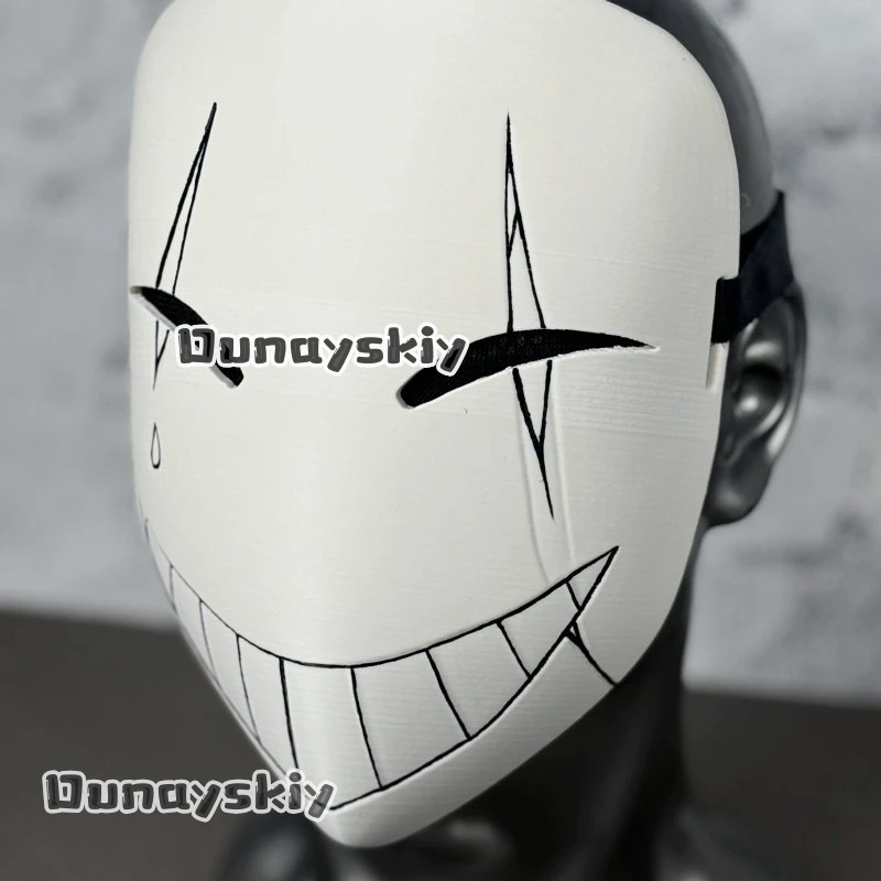 Anime Game Circus Cosplay Costume Little P Mask PVC Plastic Mask Hand-painted Custom Waterproof Fade-resistant Visible 3D