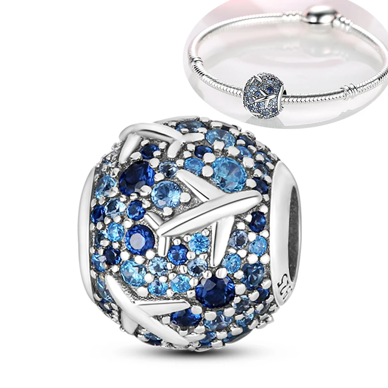 925 Sterling Silber Charm-Perlen Kaffee Ei Toast Sonne Mond Motorrad Schmetterling Frucht DIY Armband Halskette Geschenk für Frauen – Detail 16