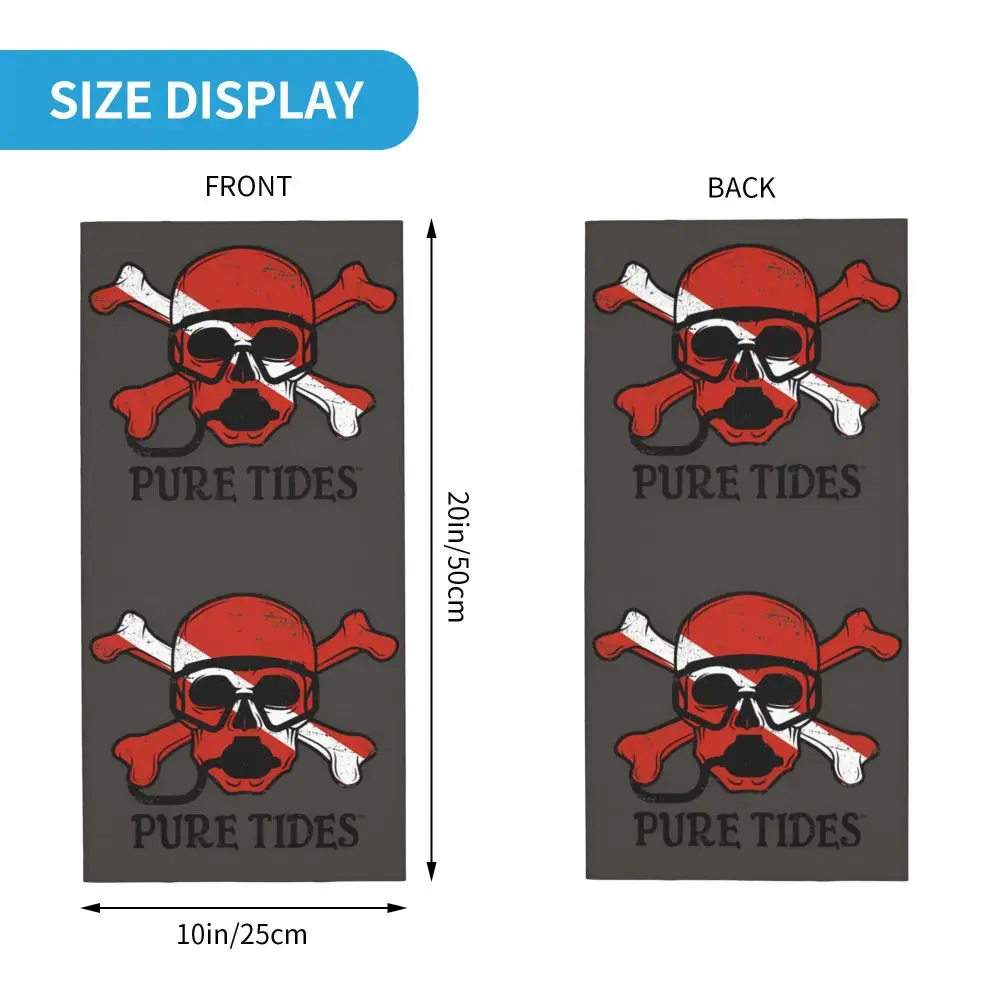 Deep Diving Helmet Scarf Neckerchief Neck Face Mask Polyester