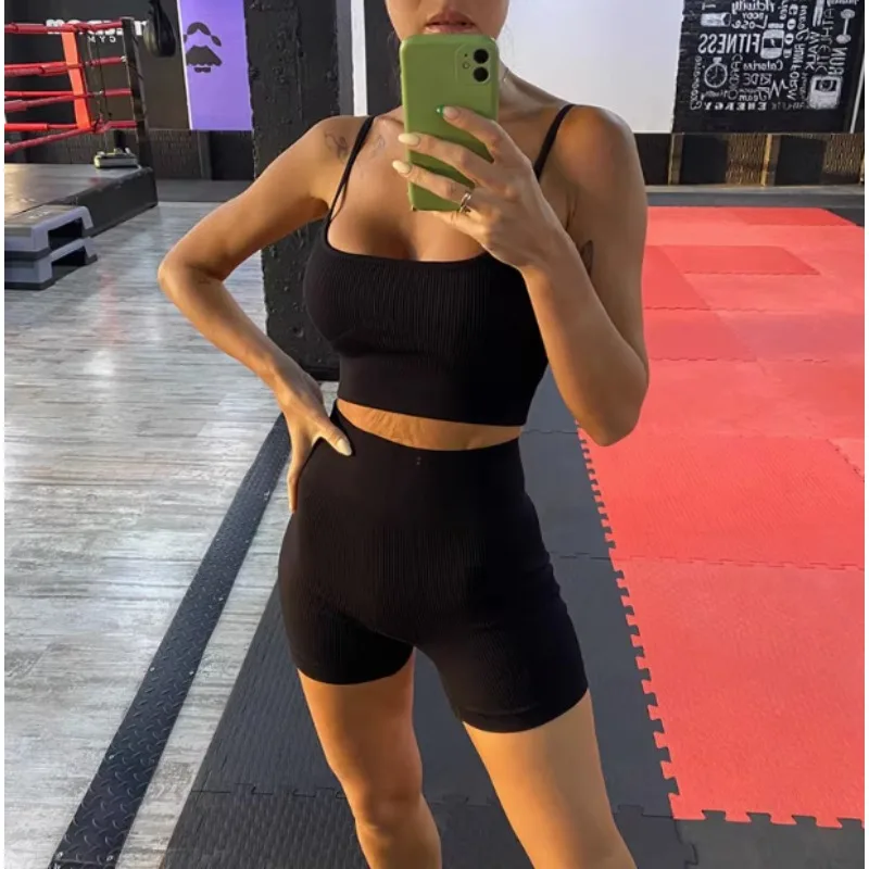 

American Casual Athletic Women Spice Girls Skinny Fitness Camisole Small Tank Top Yoga Clothing