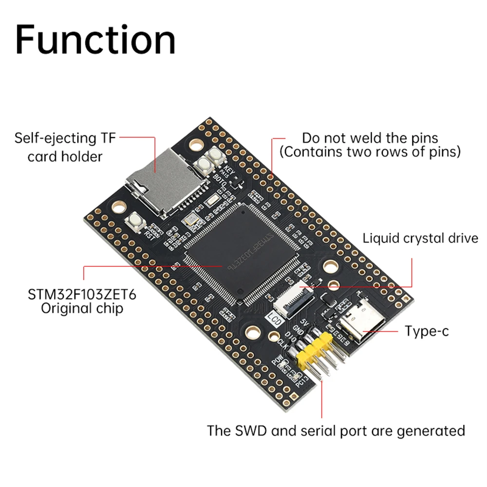 STM32F103ZET6/STM32F407ZGT6 Core Board Development Board STM32F103 System Learning Board Type-C