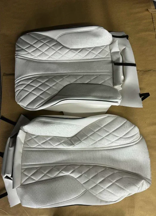 Diamond Design Nappa Leather Embroidery Full Surround Car Seat Cover Suitable for Merceds benz S-class