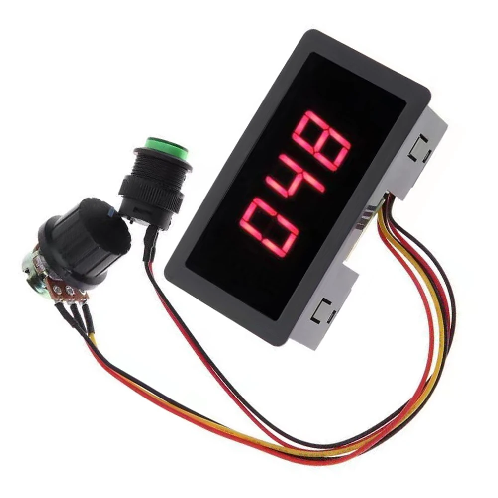 Panel Module DC Motor Controller For Hobby Sleep Standby Function Industrial Rotary Knob Stepless Regulation Panel