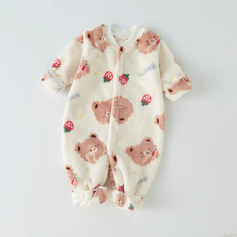 Bambino imbottito ispessito vestito da gattonare inverno bambini cartone animato tute calde nuovi ragazzi autunno moda tute per il tempo libero 4M-2