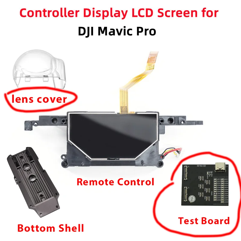 

Genuine DJI Mavic Pro Remote Control Display Screen/PTZ Camera Signal Line Test Board/Lens Cover/Bottom Shell Repair Parts New