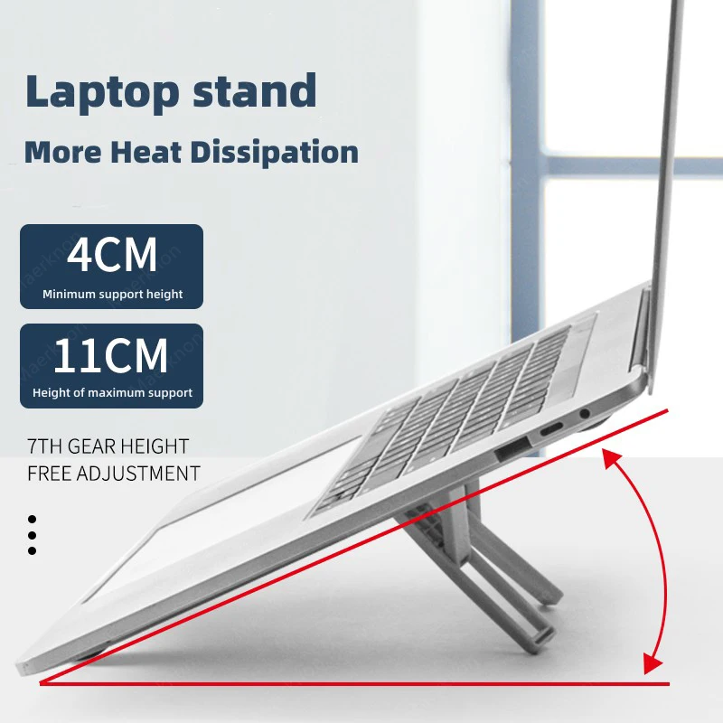 Laptop Stand Portable Notebook Support Computer Bracket Macbook Air Pro Holder Accessories Foldable Lap Top Base Tablet Holder