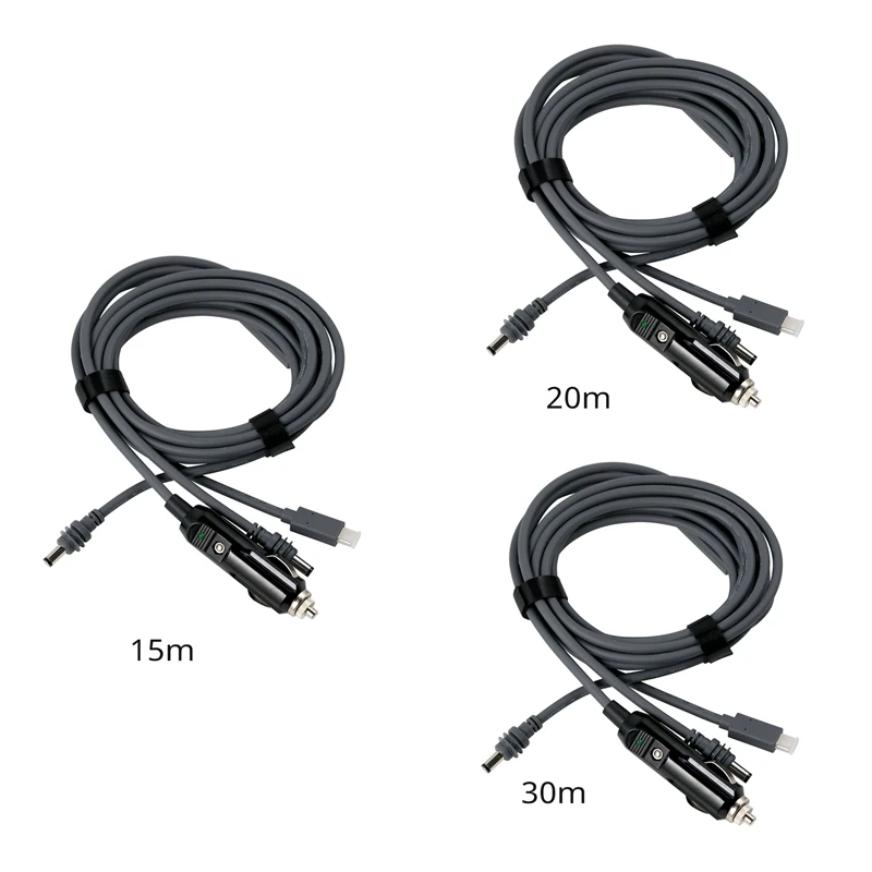 A48R-New 18AWG WIRE For Starlink Mini DC Power Cable TYPE-C Car Charger Power Cable USB Three-In-One Power Supply