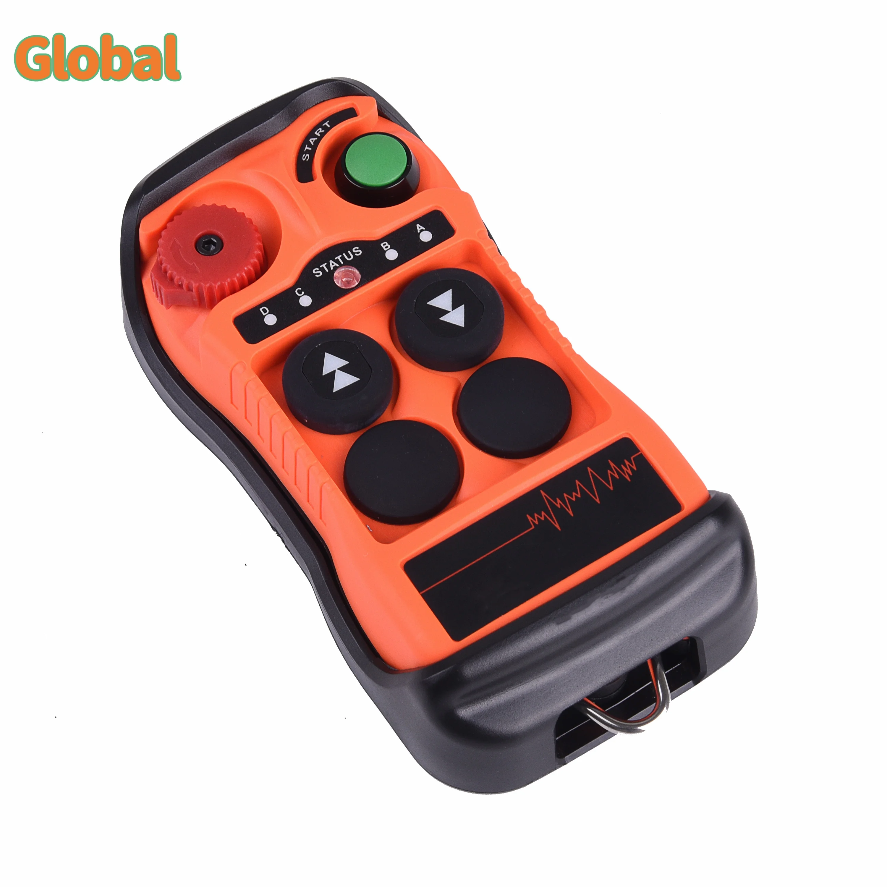 QA200 2 buttons singIe speed industrial Wireless Radio Crane Remote Control switches winches Hoist track crane Lift controller