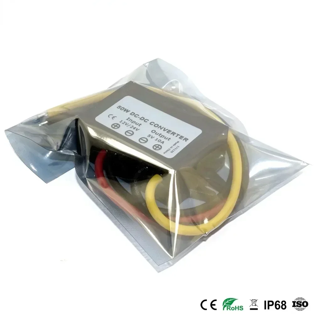 12V 24V to 5V 5A 3A 10A Step Down DC DC Power Converter 8-36V Buck 5V Switching Power Supply 12 Volt to 5 Volt for Car LED