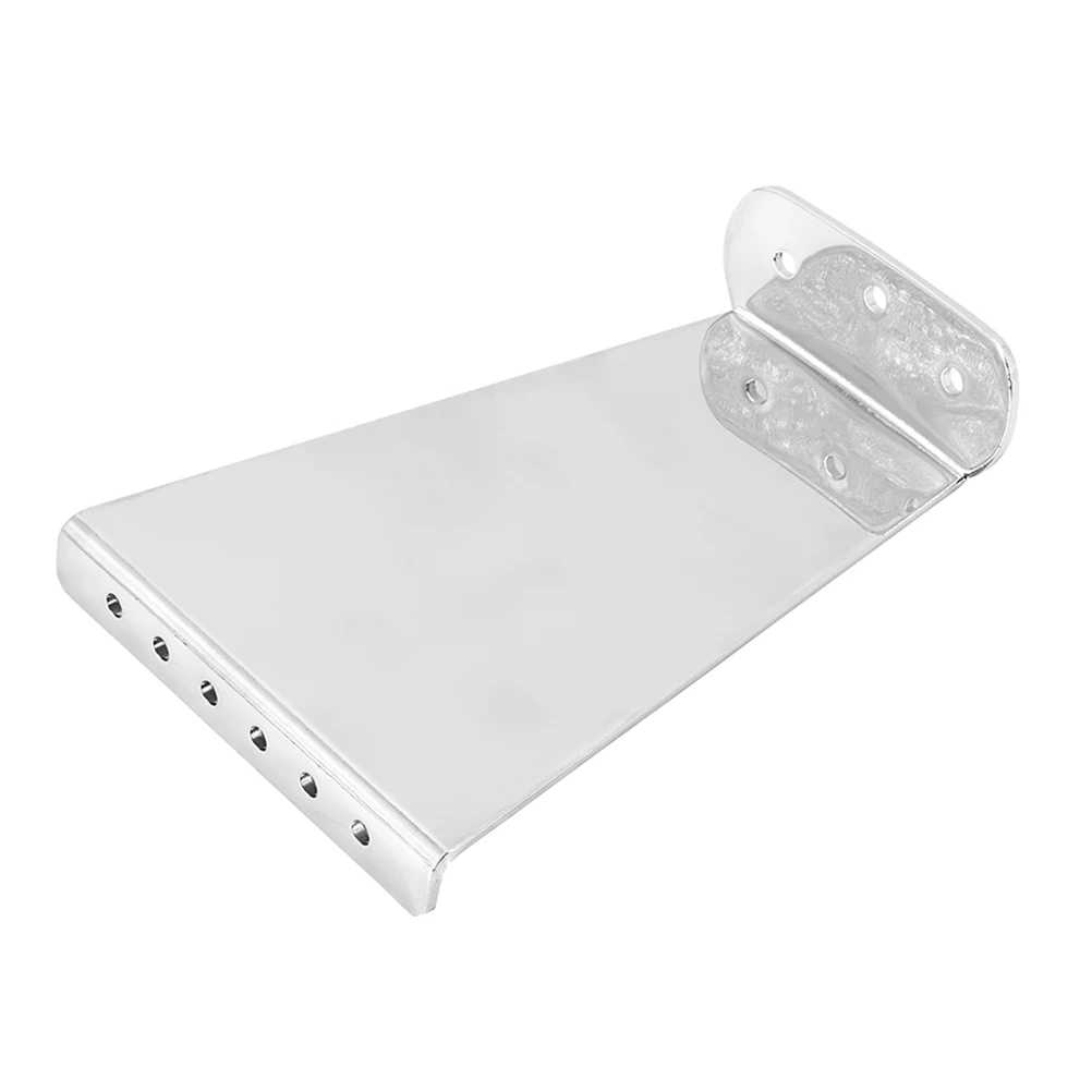 

6 String Guitar Tailpiece Silver GA432 Jazz Bridge Acoustic Electric Guitar Parts Metal Stylish Durability Comfort