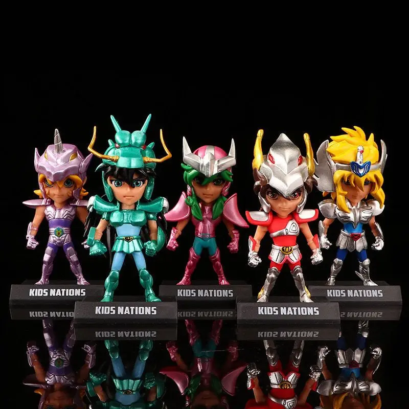 

Saint Seiya figure model Purple Dragon Glacier Flash 5 Q version doll decoration