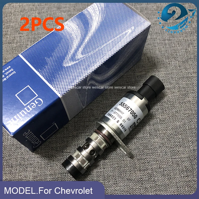 

2PCS Camshaft Position Solenoid Valve OEM 55567050 For Chevrolet Aveo Cruze Sonic Orlando Vauxhall Astra H J Zafira 1.6 1.8L