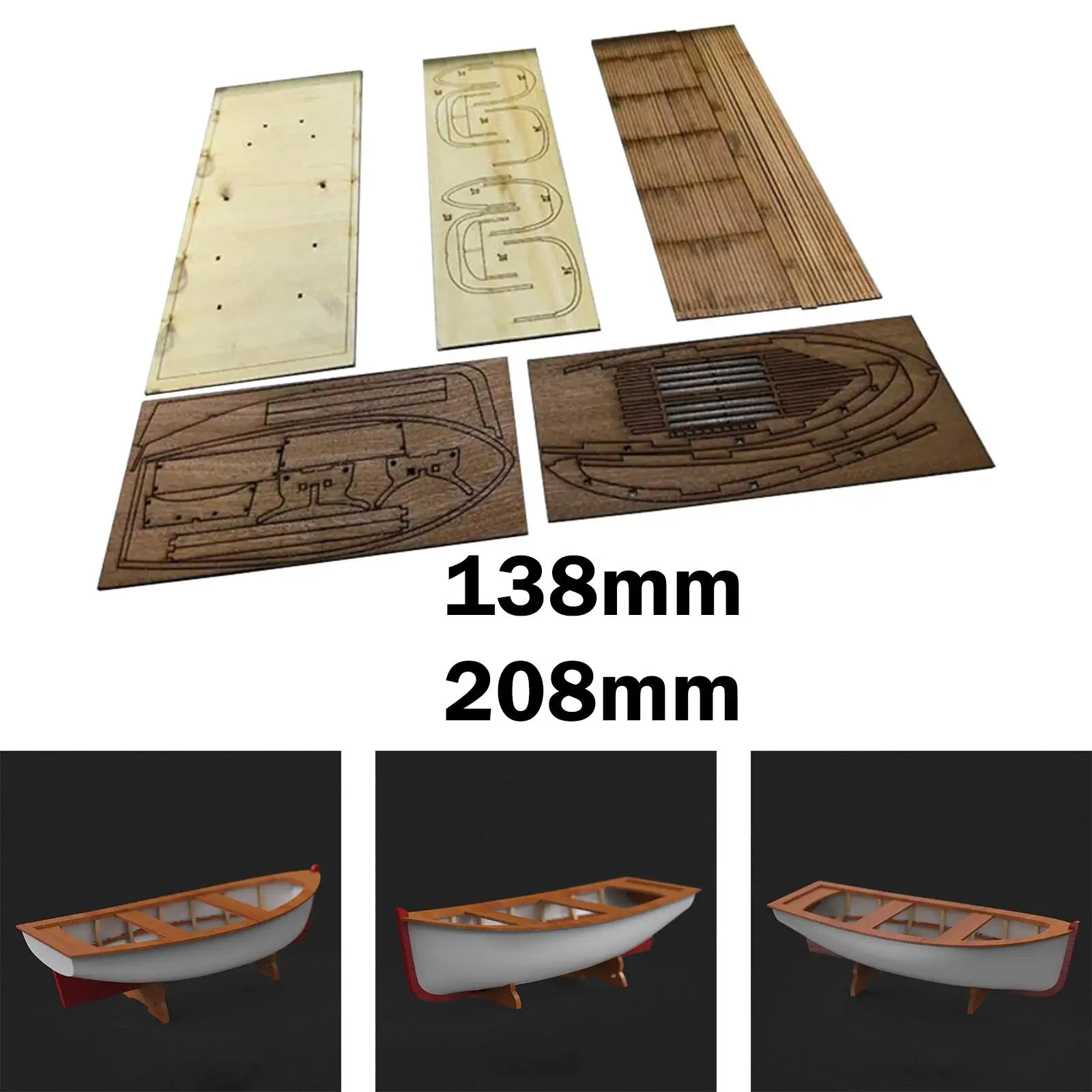 Wooden Ship Model Building Kit Sturdy Woodcraft Classics Unfinished Self Assembly DIY Hobby Boat for Collections Handmade Craft
