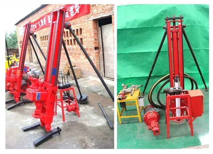 جهاز حفر الصخور الهوائي المحمول DTH 100 متر في تعدين المحجر