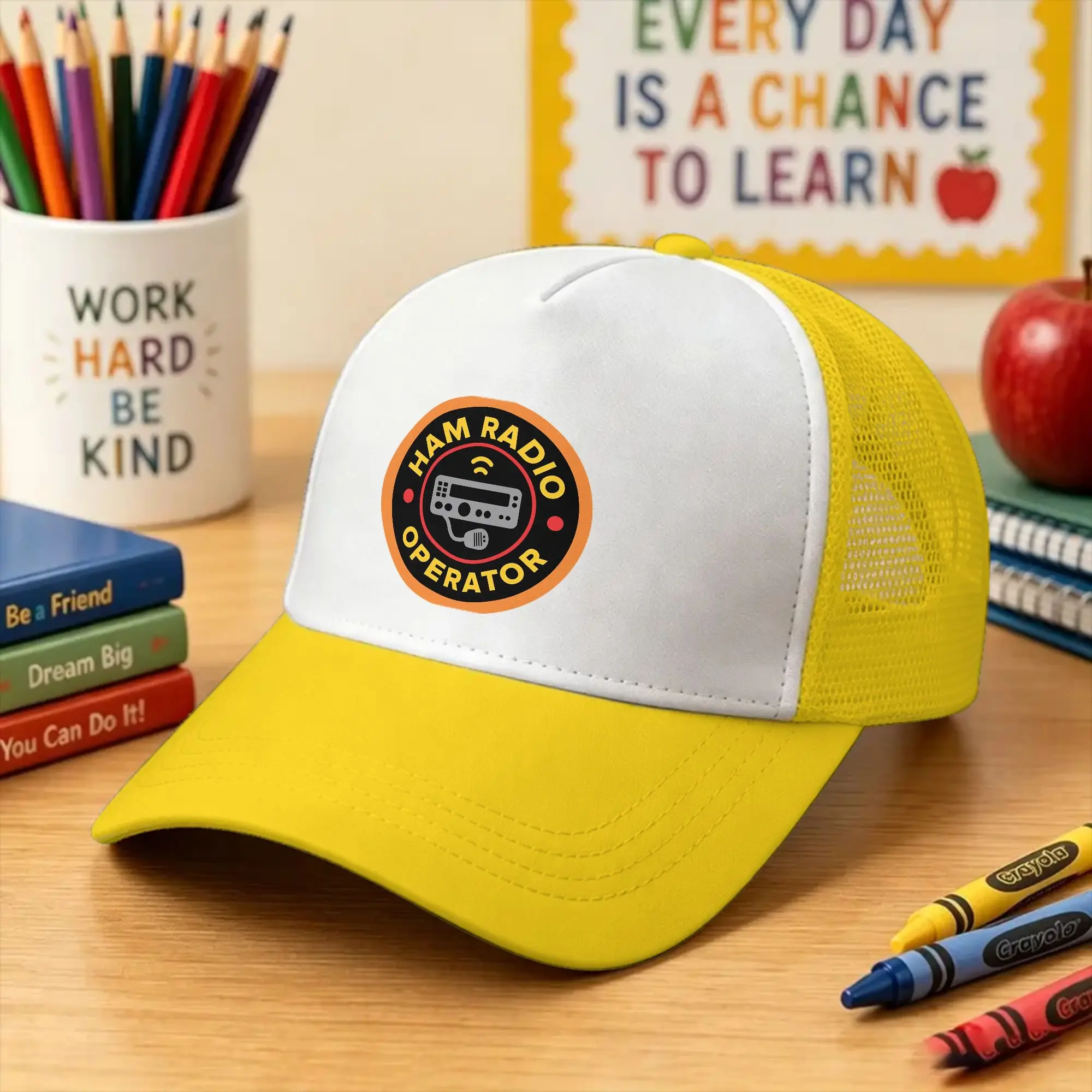 Summer Sun Hats Amateur Ham Radio Operator Decal  Baseball Cap Sun  Sun-Proof Trucker Hat Unisex Men Outdoor Gym Baseball Caps