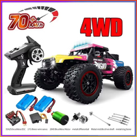 JJRC 8805 RC4x4car Brushless Motor 70KM/H High Speed Drifting Monster Truck 2.4G with LED Lights Adult Children Toy Gift VS SCY