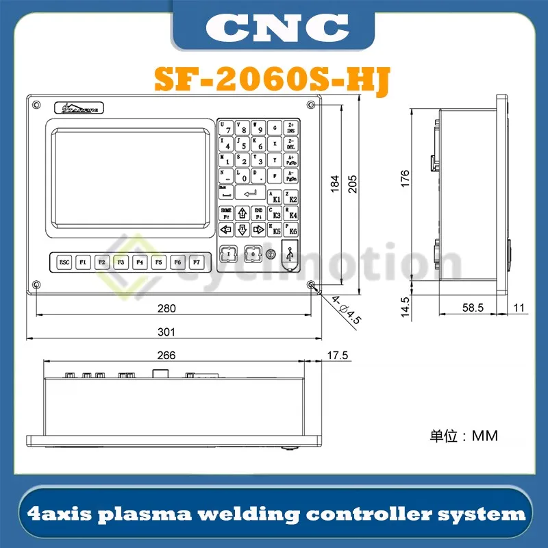 Cyclmotion CNC SF-2060S-HJ A/B type four-axis plasma controller plasma welding system plasma welding machine