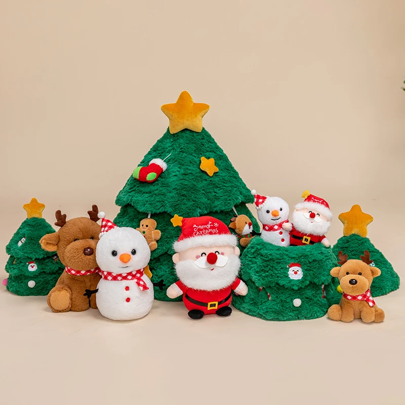 Счастливая кукла-снеговик 55 см, Рождественский подарок, Рождественская елка, животное, плюшевая кукла, плюшевое украшение, подарок для пары, кукла для девочки, праздничный подарок-сюрприз