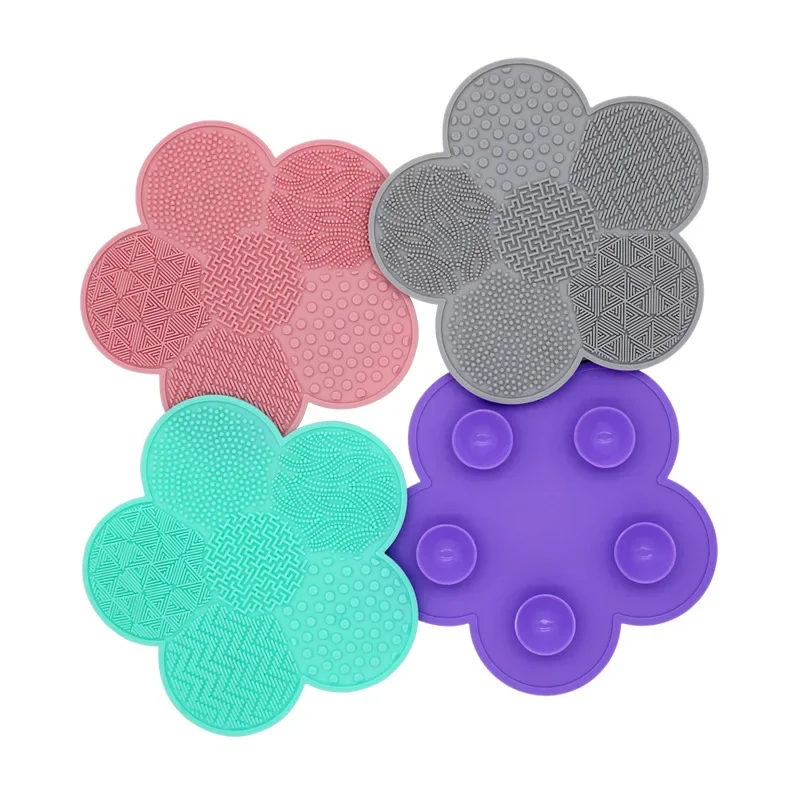 Silicone MakeUp Cleaning Brush Scrubber Pad Washing Brush Gel Cleaning Mat Foundation Makeup Brush Cleaner Pad Scrubbing Pad