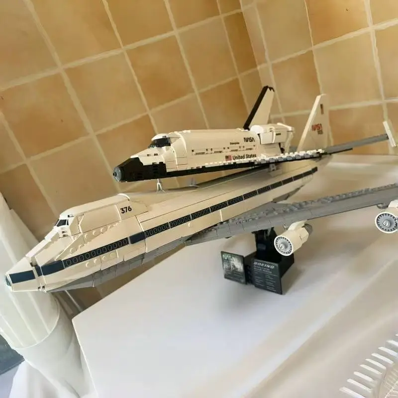 جديد 2417 قطعة بوينغ 747 طائرة النقل طائرة بنة نموذج ألعاب تعليمية هدايا عيد الميلاد للأطفال