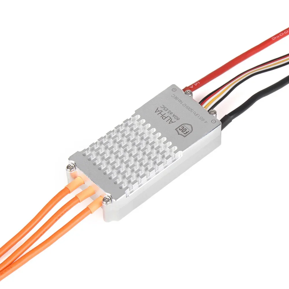 Controlador electrónico de velocidad T-MOTOR ALPHA 60A 6S FOC ESC de bajo voltaje para Motor sin escobillas Dron multirotor FOC ESC
