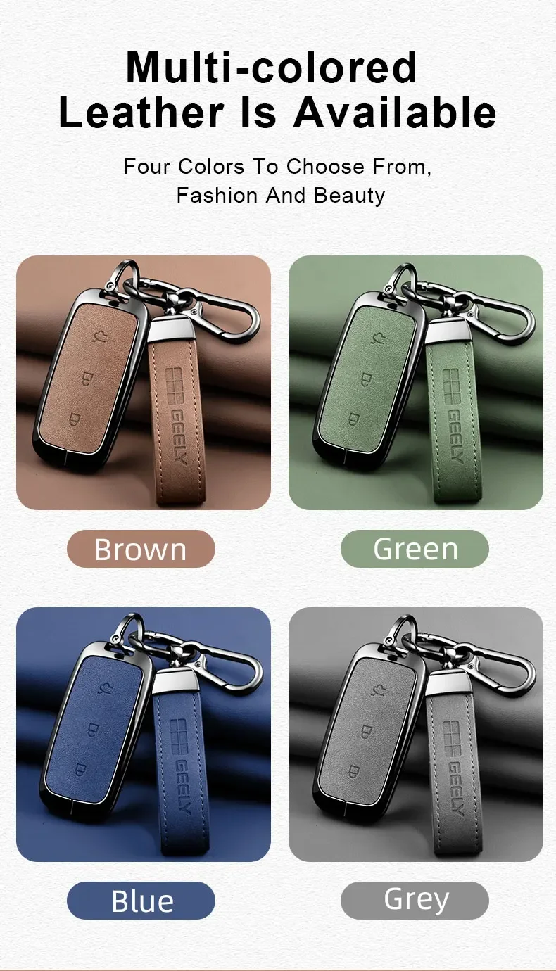 Für Geely EX5 Galaxy Starship 7 EM-i L7 Modell E8 E5 Auto Smart-Fernbedienung Schlüsselhülle Emblem Zinklegierung Schutzgehäuse Zubehör – Detail 6