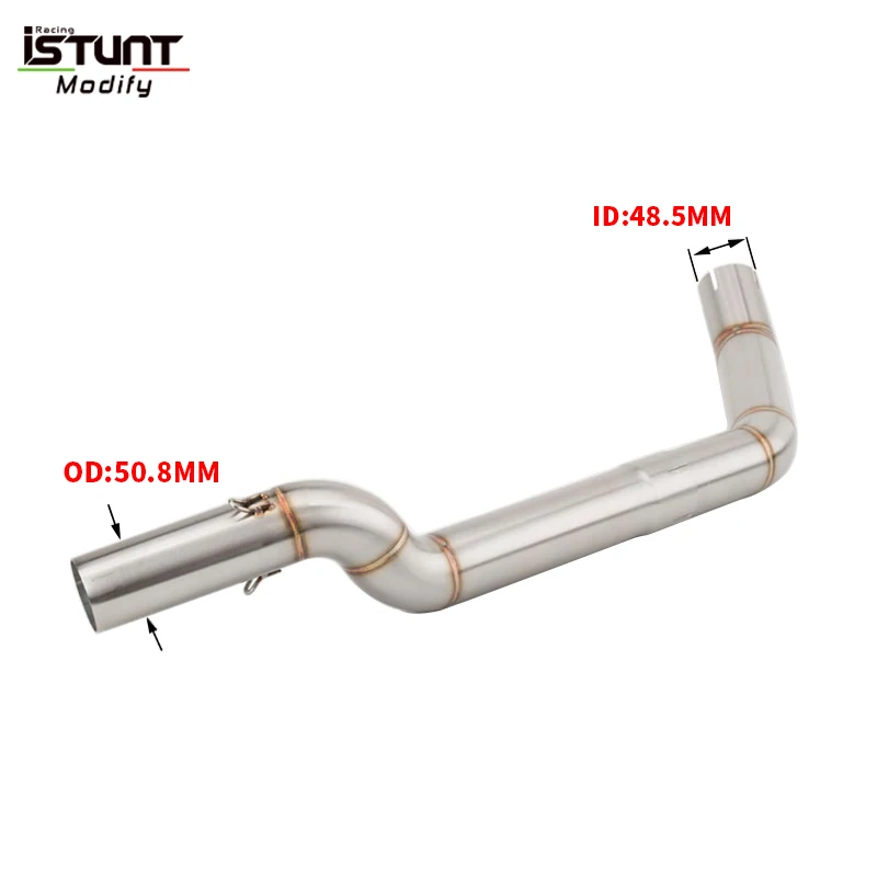 Slip On For Honda CBR600RR F5 2003-2017 Motorcycle Exhaust Systems Tube Escape Stainless Steel Link Pipe Connection 51mm Muffler