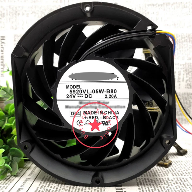 

BRAND NEW ORIGINAL 5920VL-05W-B80 DC24V 2.20A INVERTER COOLING FAN COOLER 17CM 17251