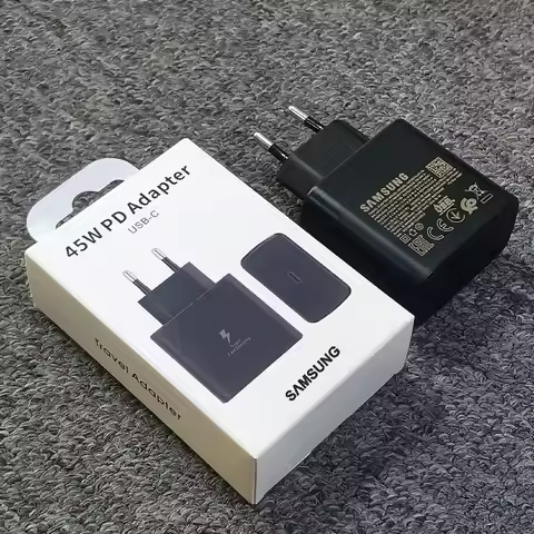 Samsung S25 Ultra 45W Super Fast Charger PD Usb Type C Adapter Cargador For SAMSUNG Galaxy S25 S24 Plus S23 S22 Ultra S21 S20 FE