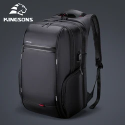 Kingsons Waterproof Laptop Backpack Multi-layer Anti-theft Travel Backpack External USB Charging Mochila Dropshipping Wholesale