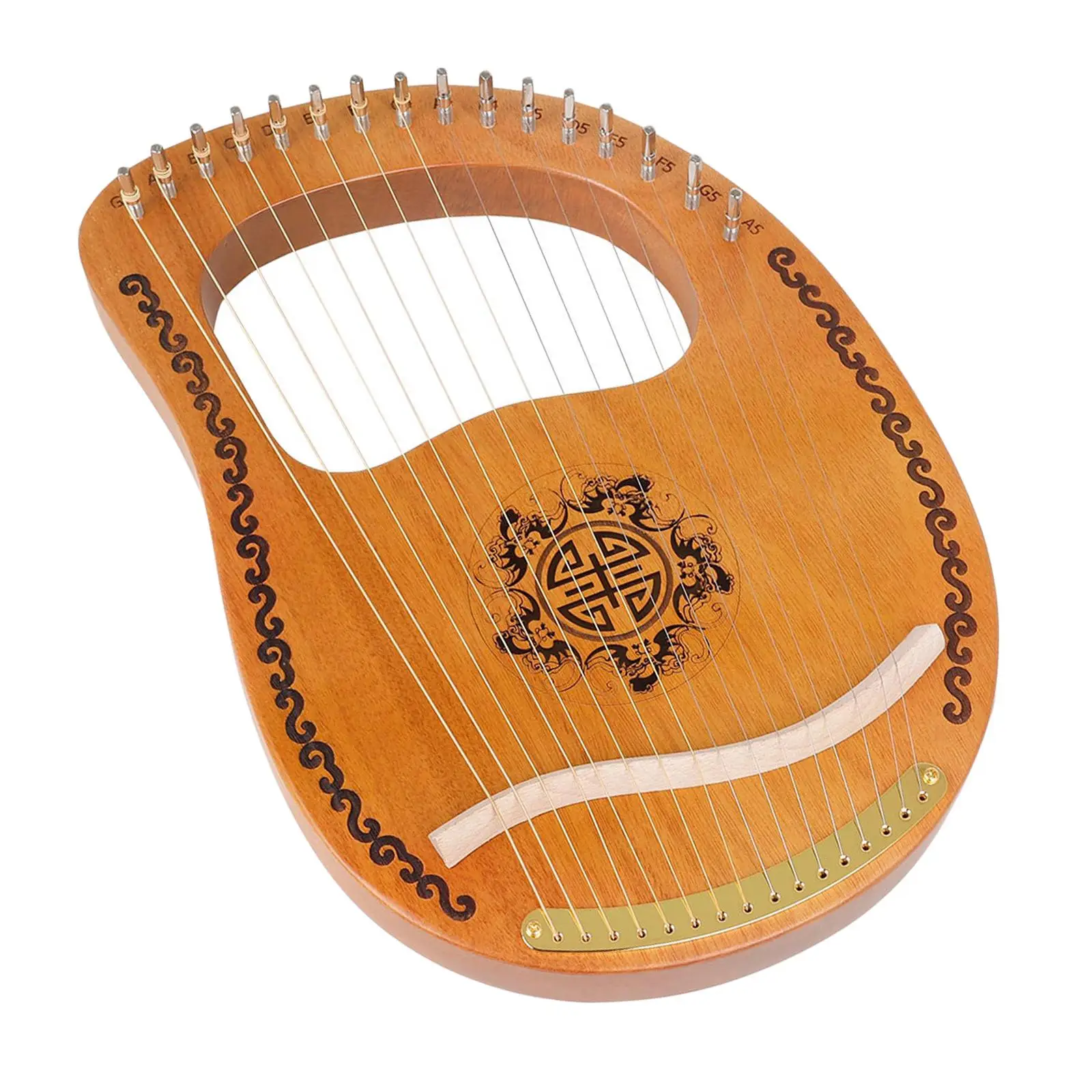Delicate Lyre Mahogany Harp And Probe Probe New Year Gift for Kids