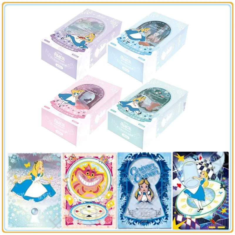 Disney Original Alice in Wonderland Fantasy Roaming Commemorative Edition Collection Card Christmas Gift Children's Toys